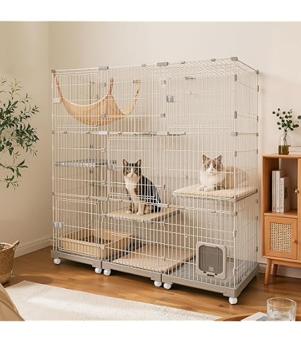 専用　多段式キャットケージ ハンモック付き 専用 多段式キャットケージ ハンモック付き 専用 多段式キャットケージ